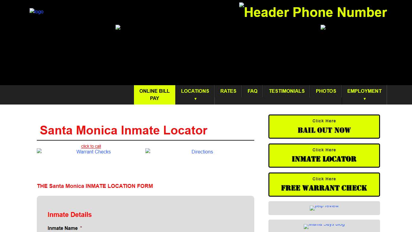 Santa Monica Inmate Locator | Inmate Information in Santa Monica, CA