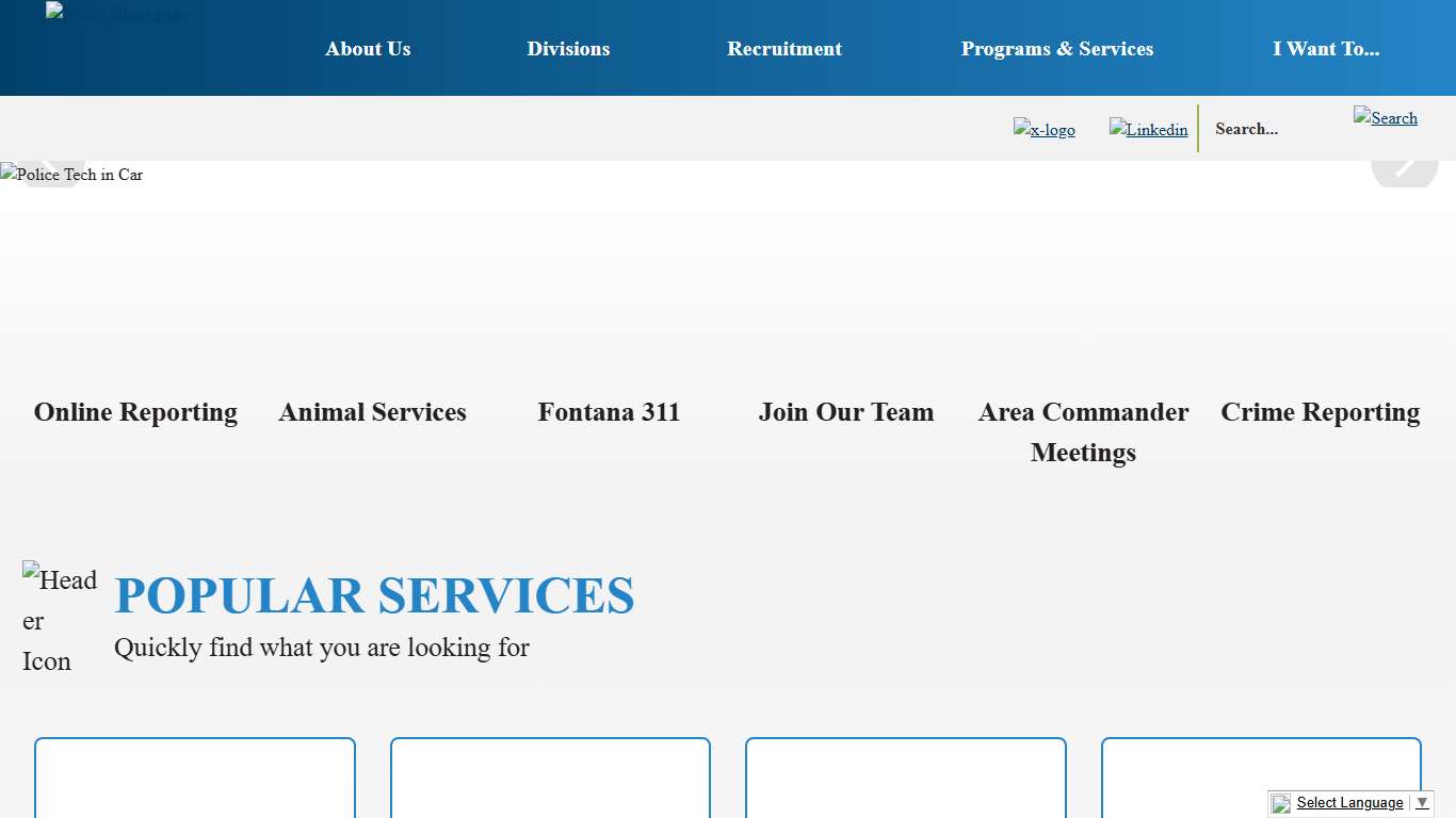 Police Department | Fontana, CA - Official Website